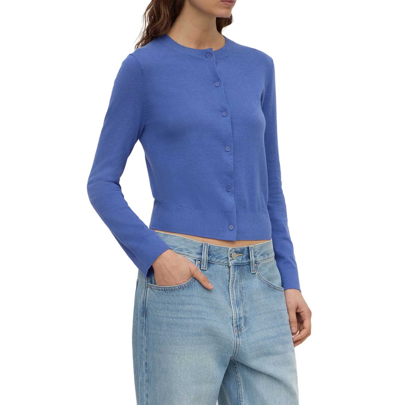 Assembly Label Orina Cotton Cashmere Cardigan New Blue